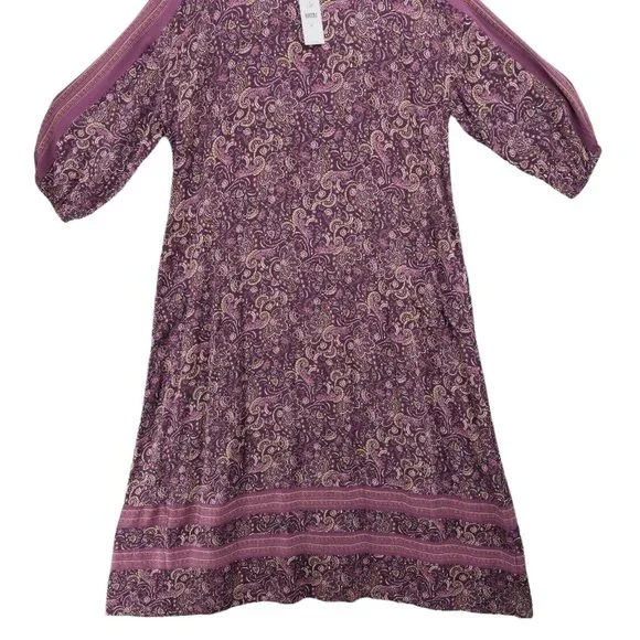 J. Jill Pink and Purple Bishop Sleeve Sundress - Picture 3 of 9